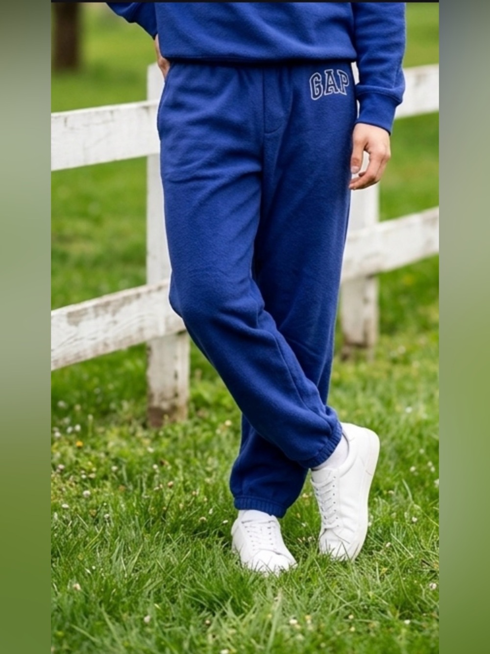 GAP Kids Navy Blue Fleece Joggers